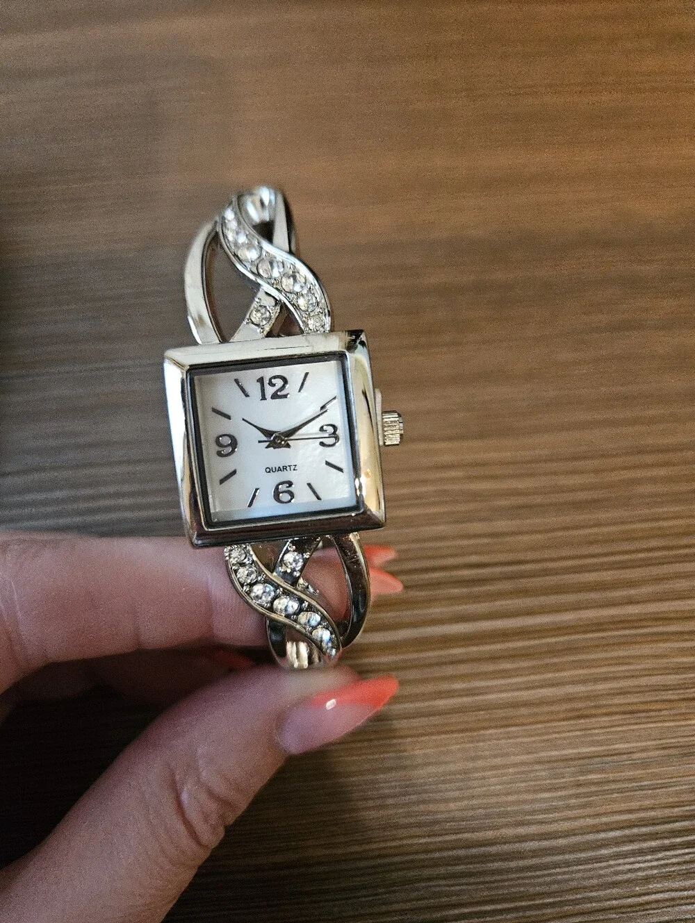 Avon Silver Watch Bangle Bracelet